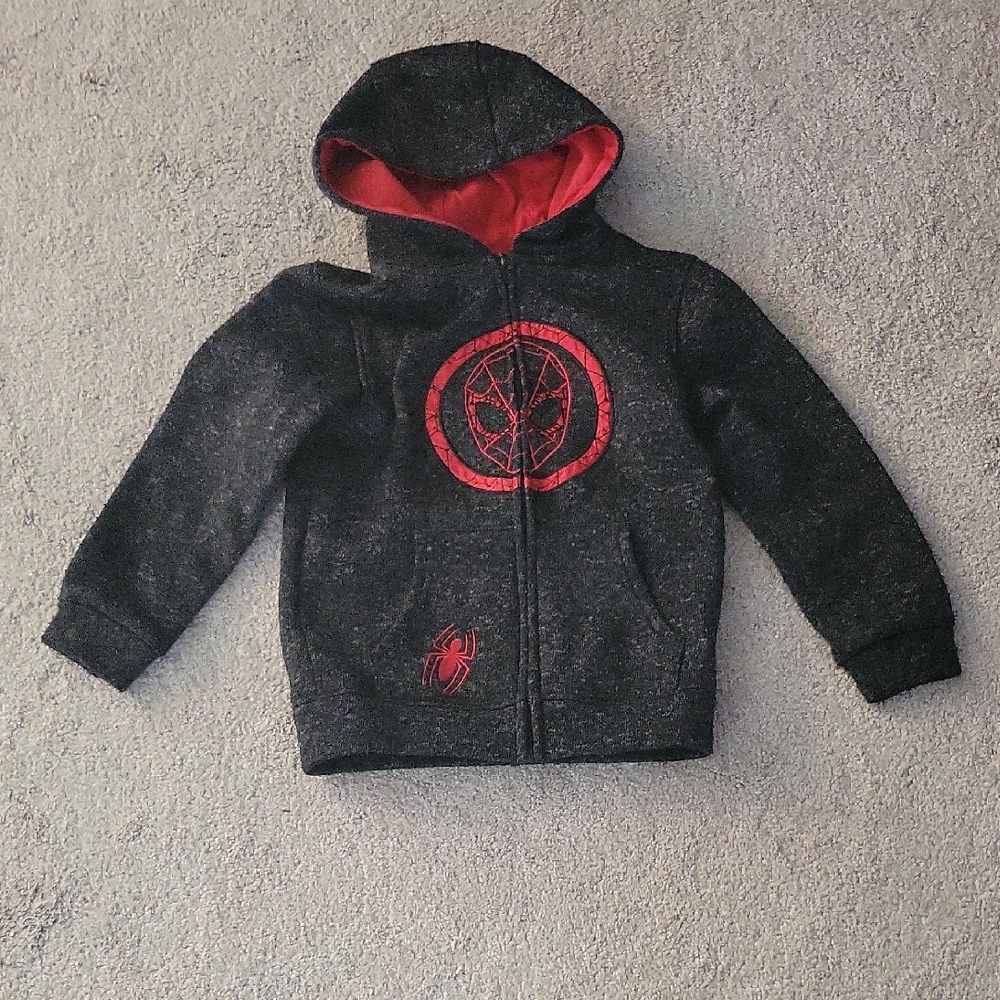 Spiderman Black and Red Kids Hoodie
